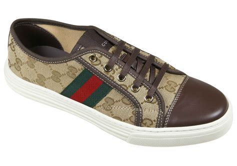 gucci brown leather trainers|Gucci shoes for women.